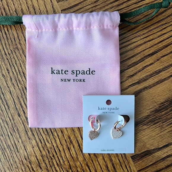 Kate spade rose gold earrings NWT